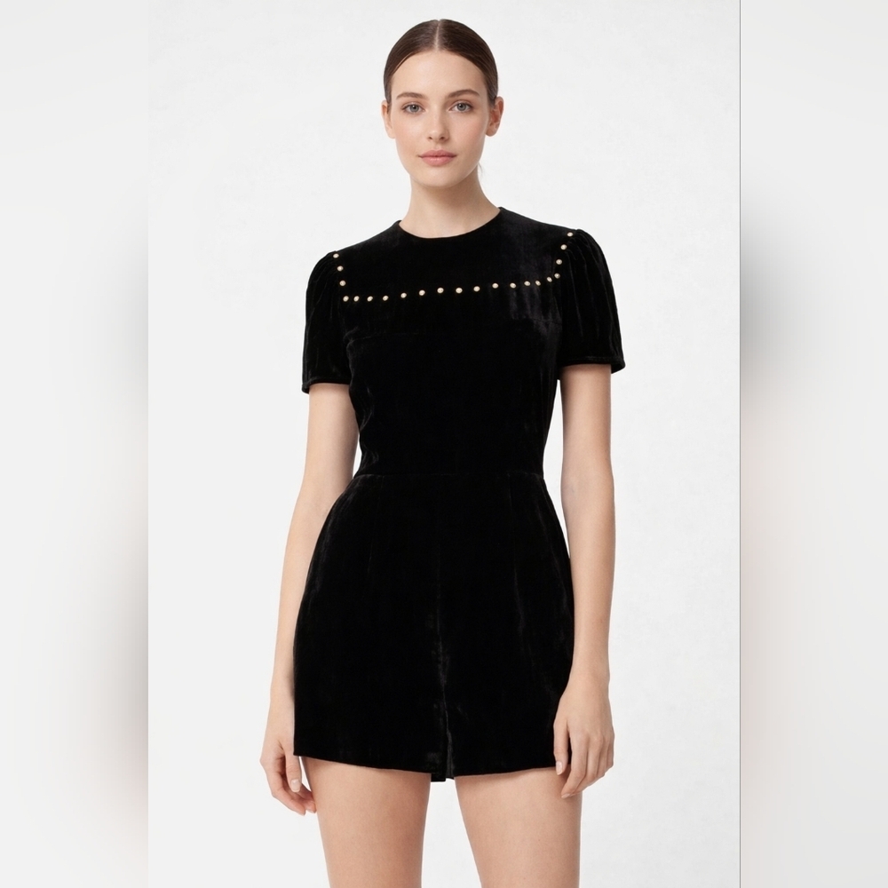 Sandro Paris Velvet Romper / Playsuit – Size 40